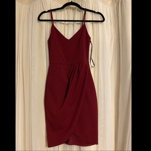 Lulu’s Forever Your Girl Dress Wine Red